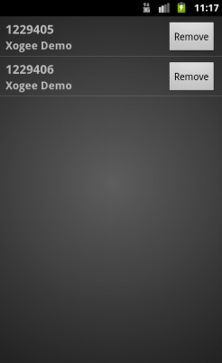 Android Trader Saving account details