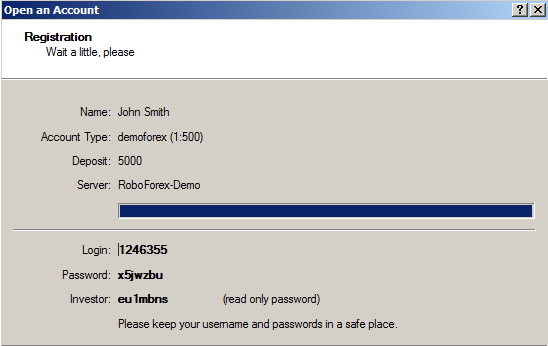 Demo Account