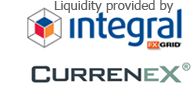 Liquidity provided by Integral and Currenex